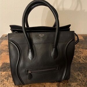 Celine Black Leather Women's Bag